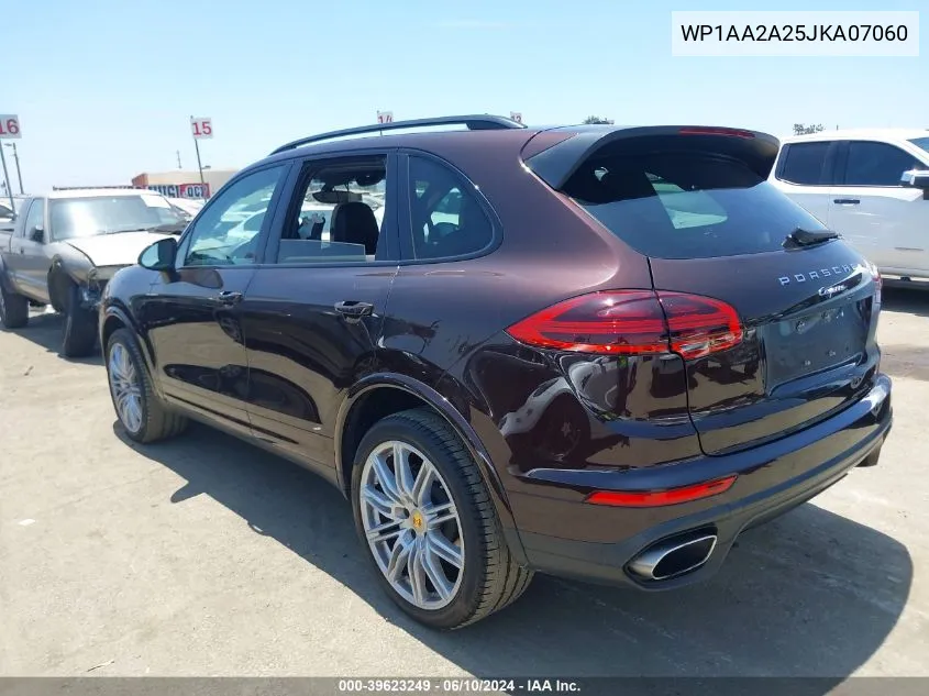 2018 Porsche Cayenne Platinum Edition VIN: WP1AA2A25JKA07060 Lot: 39623249