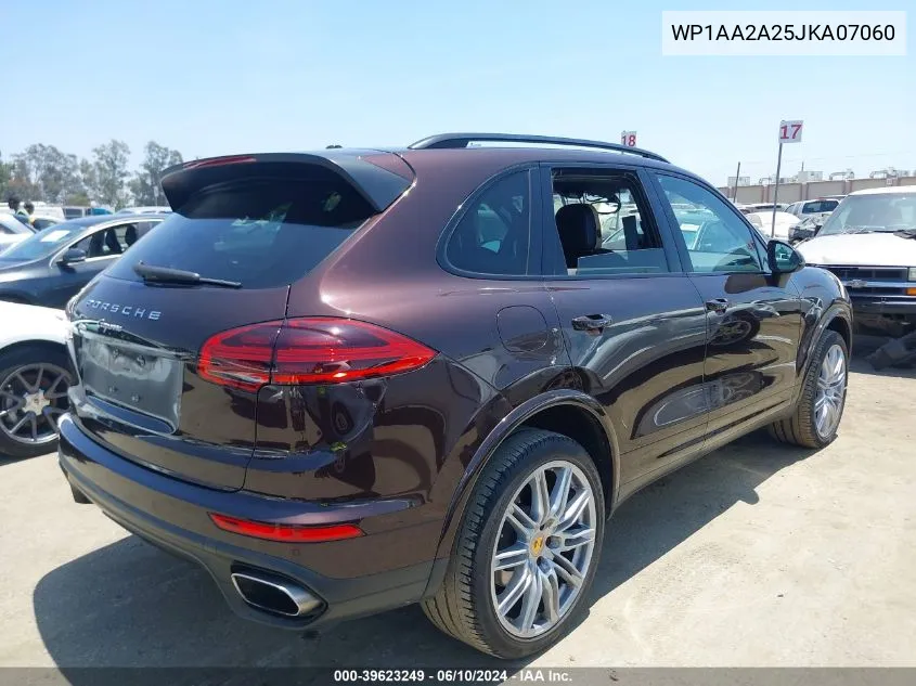 WP1AA2A25JKA07060 2018 Porsche Cayenne Platinum Edition