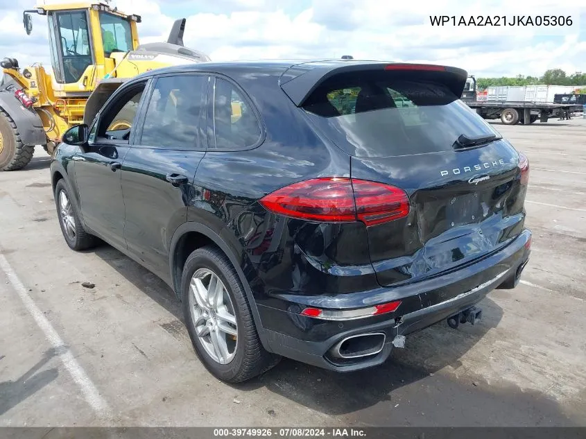 2018 Porsche Cayenne VIN: WP1AA2A21JKA05306 Lot: 39749926