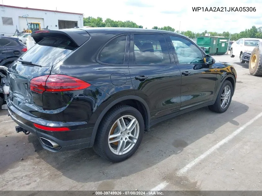 2018 Porsche Cayenne VIN: WP1AA2A21JKA05306 Lot: 39749926