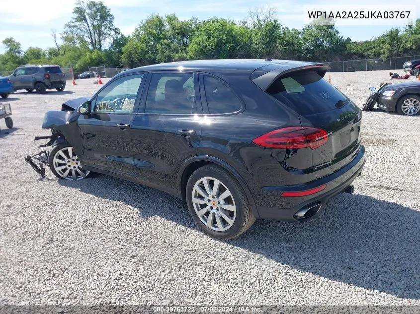 WP1AA2A25JKA03767 2018 Porsche Cayenne