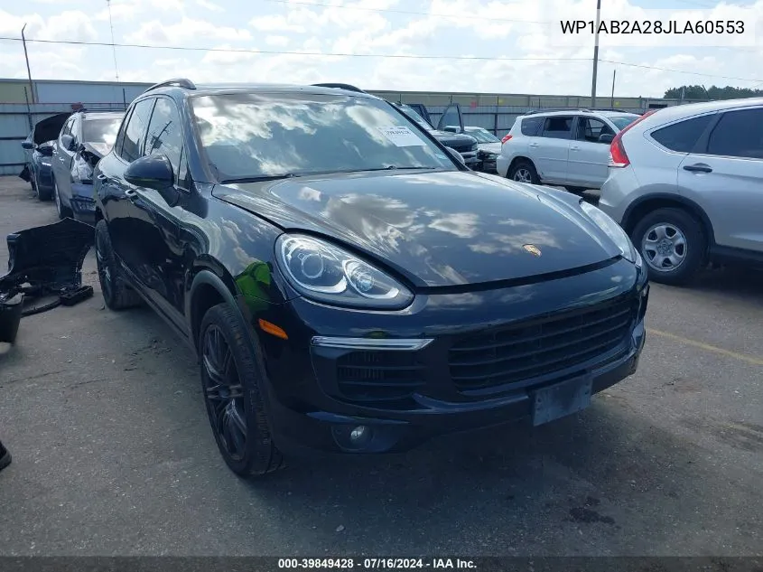 2018 Porsche Cayenne S VIN: WP1AB2A28JLA60553 Lot: 39849428