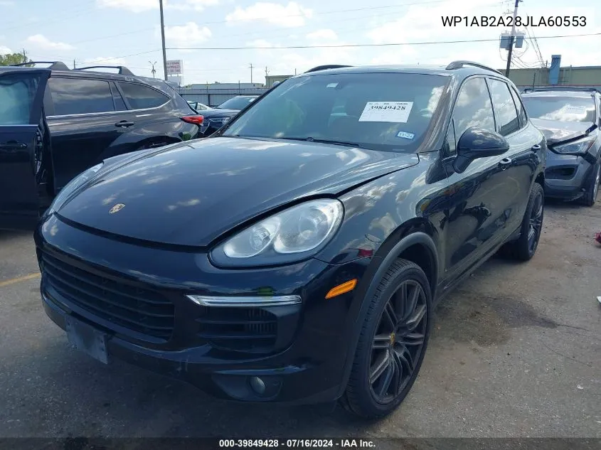 WP1AB2A28JLA60553 2018 Porsche Cayenne S