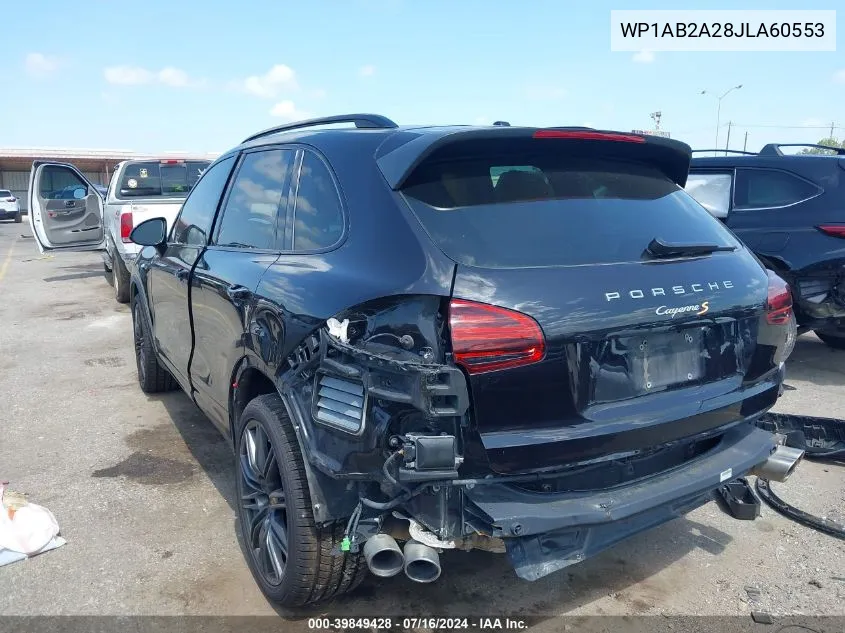 WP1AB2A28JLA60553 2018 Porsche Cayenne S