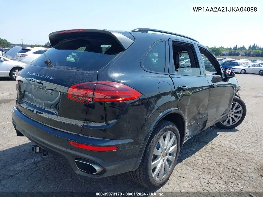 2018 Porsche Cayenne Platinum Edition VIN: WP1AA2A21JKA04088 Lot: 39973179