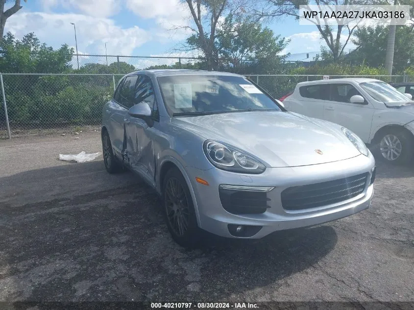 2018 Porsche Cayenne Platinum Edition VIN: WP1AA2A27JKA03186 Lot: 40210797