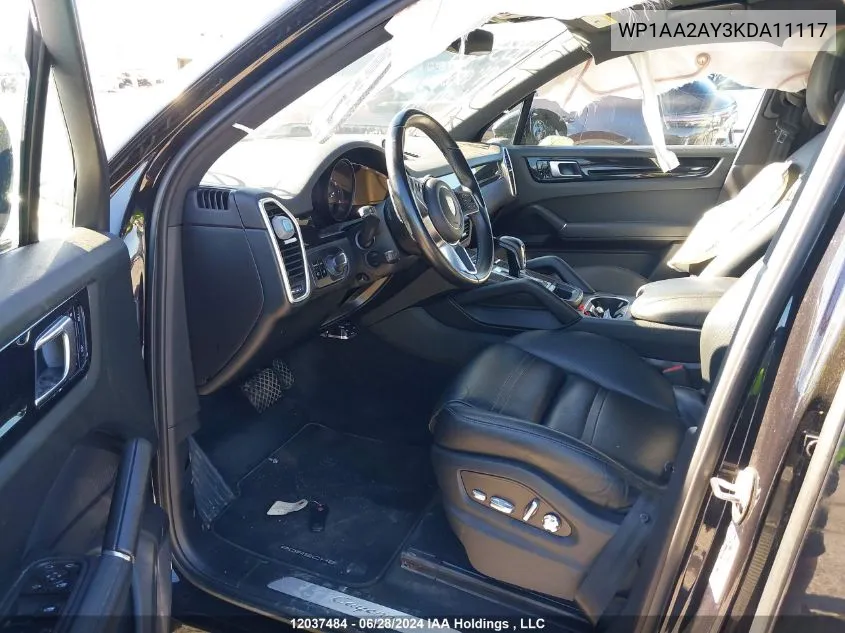 WP1AA2AY3KDA11117 2019 Porsche Cayenne