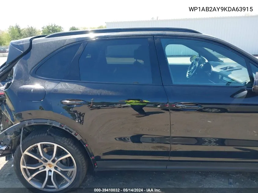 WP1AB2AY9KDA63915 2019 Porsche Cayenne S