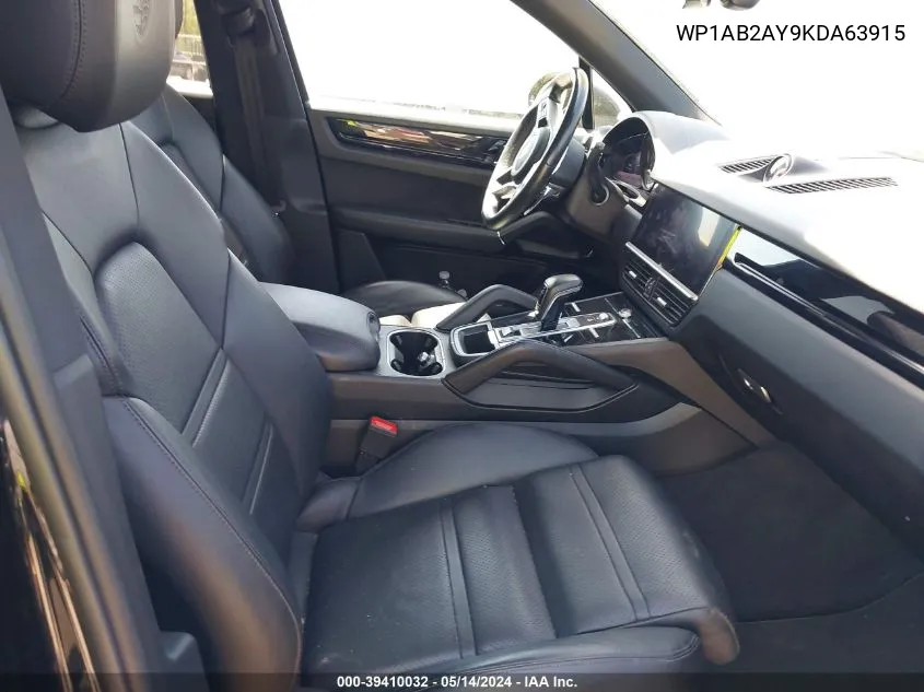 WP1AB2AY9KDA63915 2019 Porsche Cayenne S