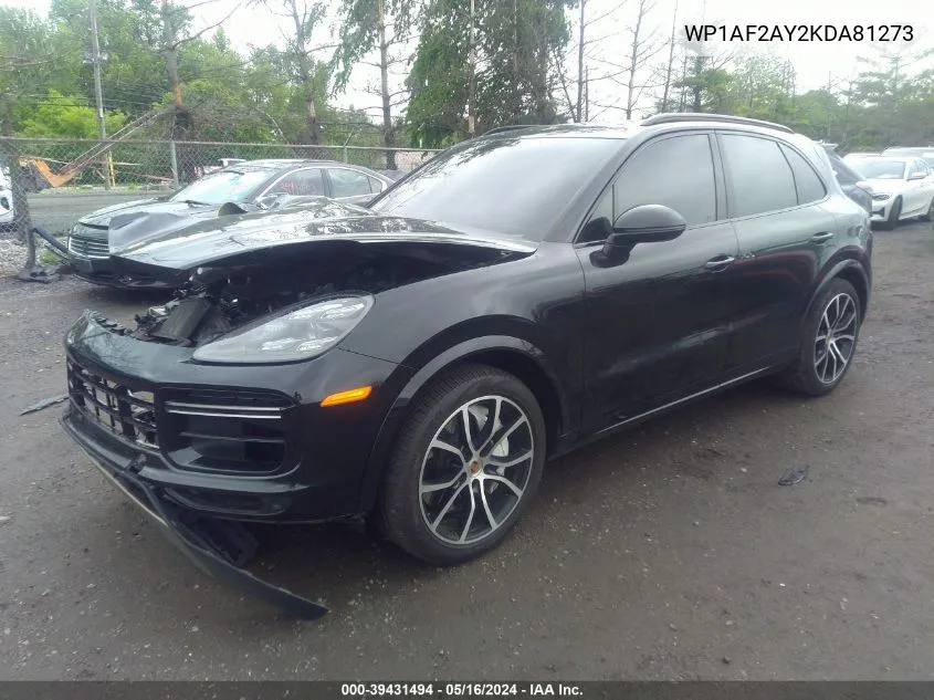 2019 Porsche Cayenne Turbo VIN: WP1AF2AY2KDA81273 Lot: 39431494