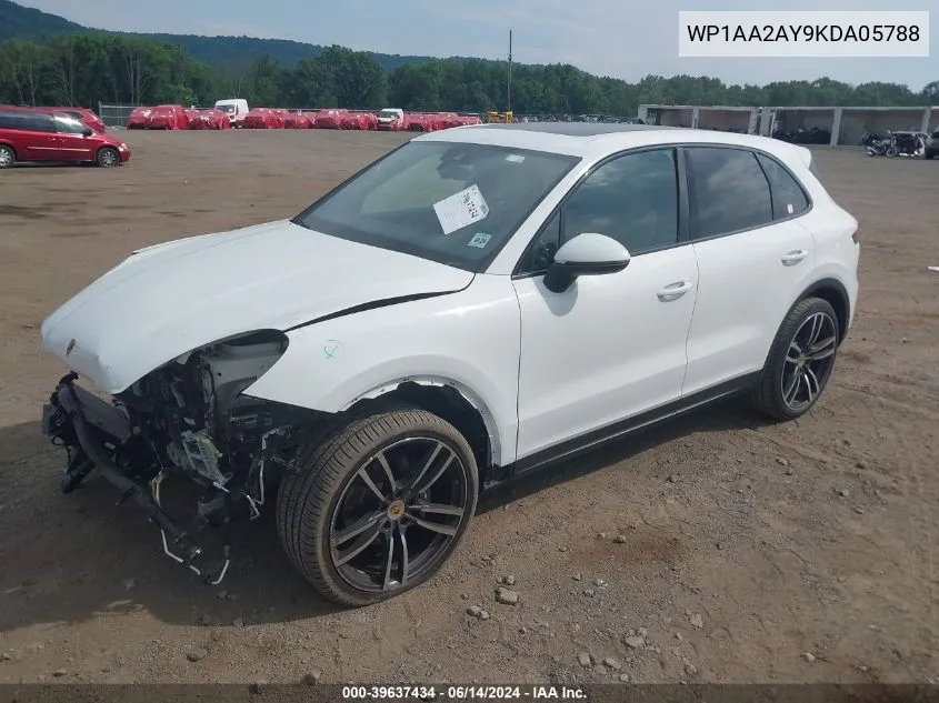 2019 Porsche Cayenne VIN: WP1AA2AY9KDA05788 Lot: 39637434