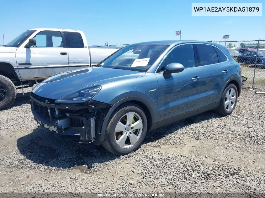 2019 Porsche Cayenne E-Hybrid Se Hybrid VIN: WP1AE2AY5KDA51879 Lot: 39664794