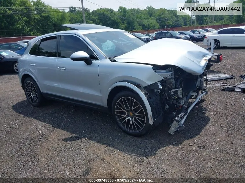 WP1AA2AY4KDA09442 2019 Porsche Cayenne