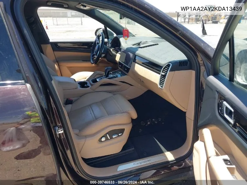 WP1AA2AY2KDA13439 2019 Porsche Cayenne