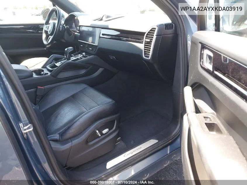 WP1AA2AYXKDA03919 2019 Porsche Cayenne