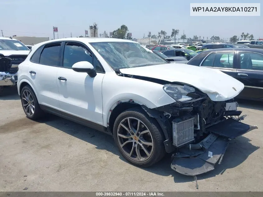 WP1AA2AY8KDA10271 2019 Porsche Cayenne