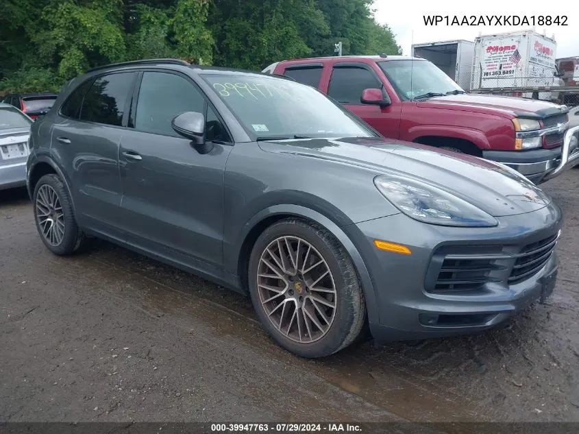 WP1AA2AYXKDA18842 2019 Porsche Cayenne