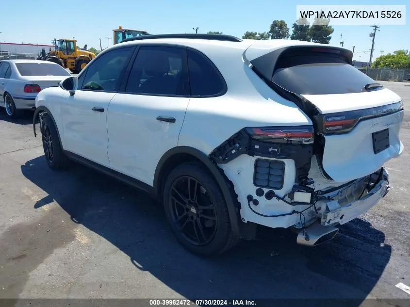 WP1AA2AY7KDA15526 2019 Porsche Cayenne