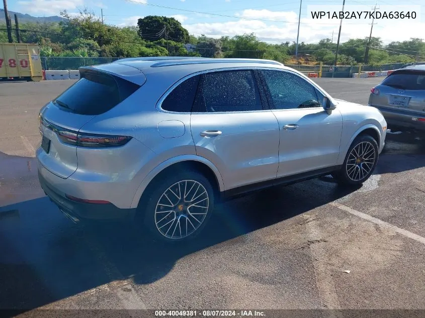 WP1AB2AY7KDA63640 2019 Porsche Cayenne S