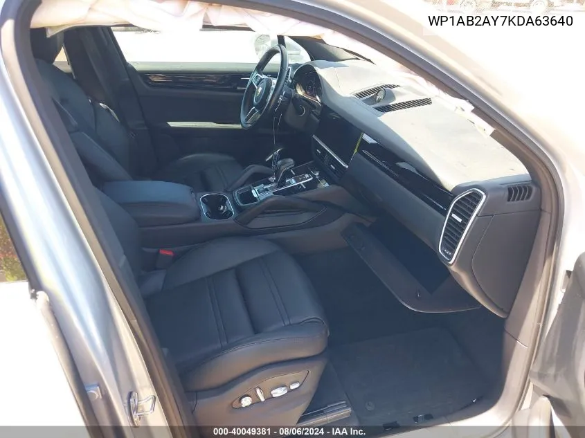 WP1AB2AY7KDA63640 2019 Porsche Cayenne S