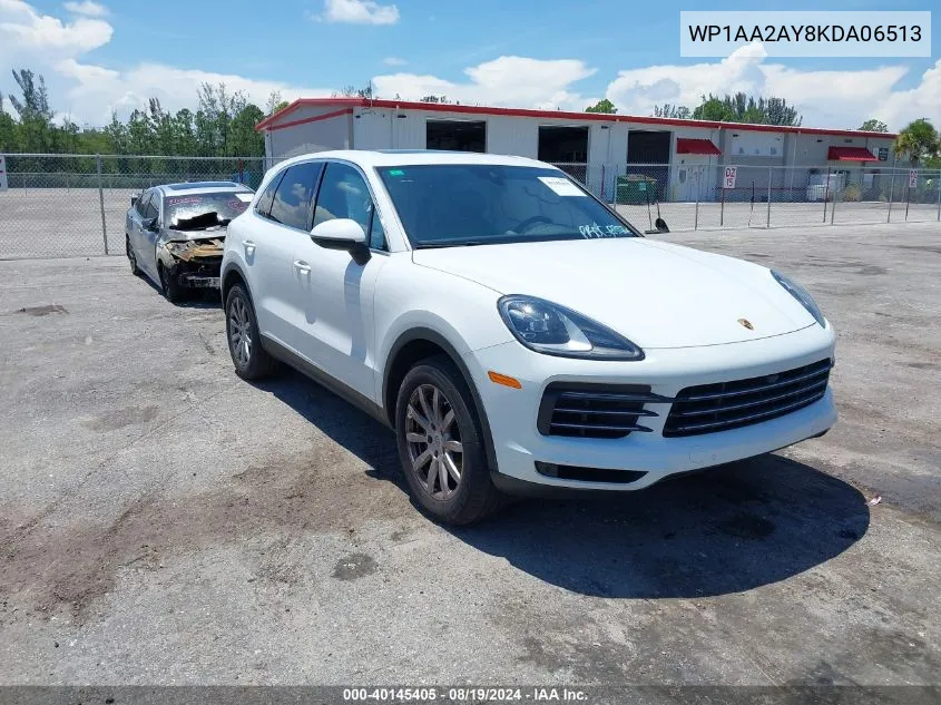 2019 Porsche Cayenne VIN: WP1AA2AY8KDA06513 Lot: 40145405