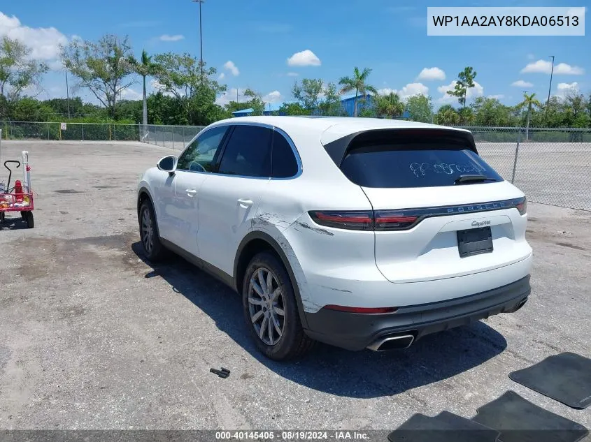 WP1AA2AY8KDA06513 2019 Porsche Cayenne