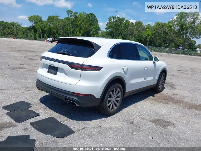 WP1AA2AY8KDA06513 2019 Porsche Cayenne