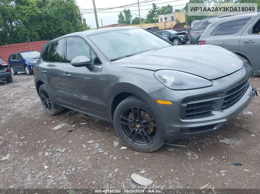 WP1AA2AY3KDA18049 2019 Porsche Cayenne