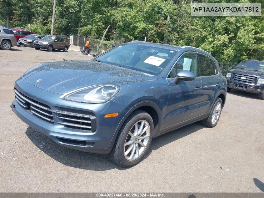 WP1AA2AY7KDA17812 2019 Porsche Cayenne