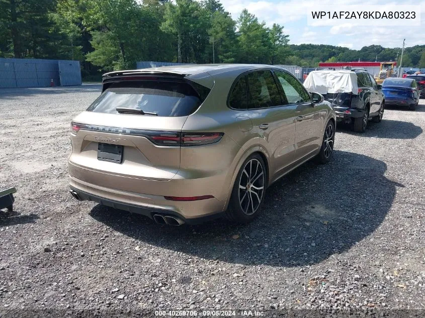 2019 Porsche Cayenne Turbo VIN: WP1AF2AY8KDA80323 Lot: 40269706