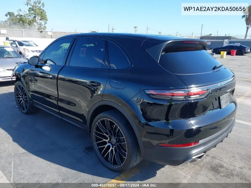 2019 Porsche Cayenne E-Hybrid VIN: WP1AE2AY2KDA50656 Lot: 40378557