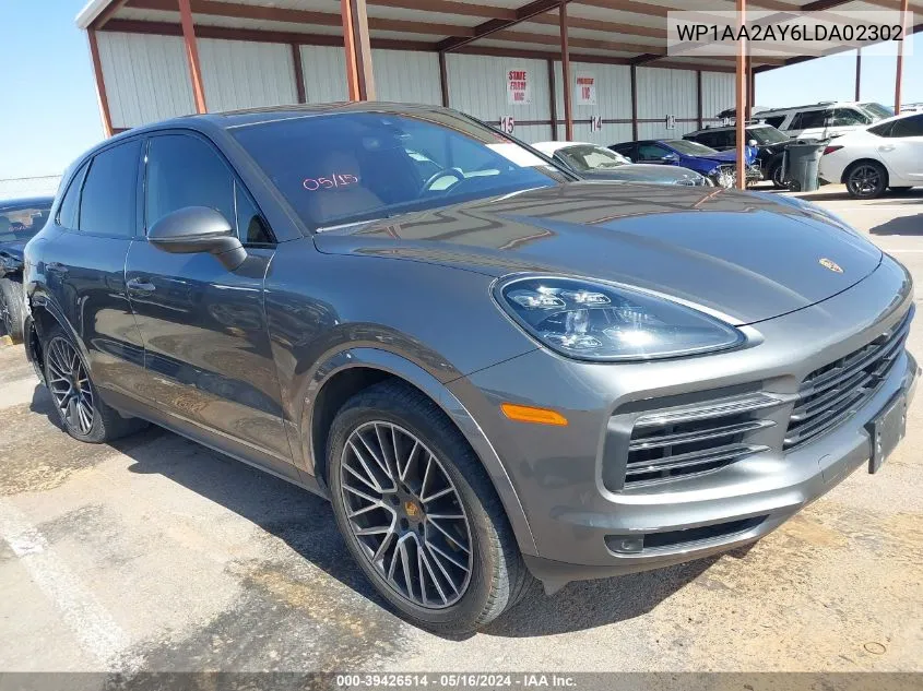 WP1AA2AY6LDA02302 2020 Porsche Cayenne