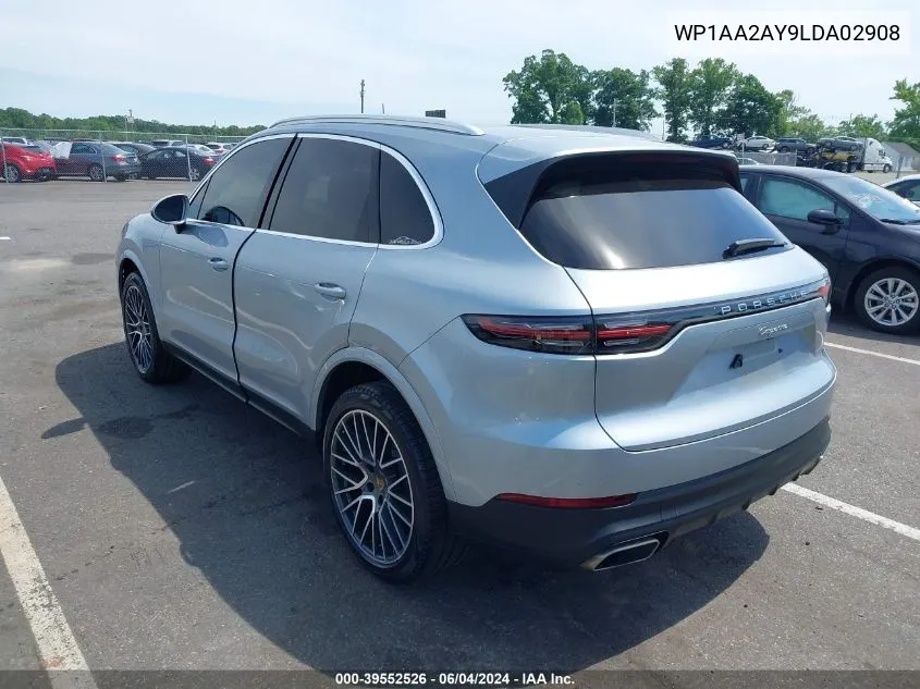 WP1AA2AY9LDA02908 2020 Porsche Cayenne