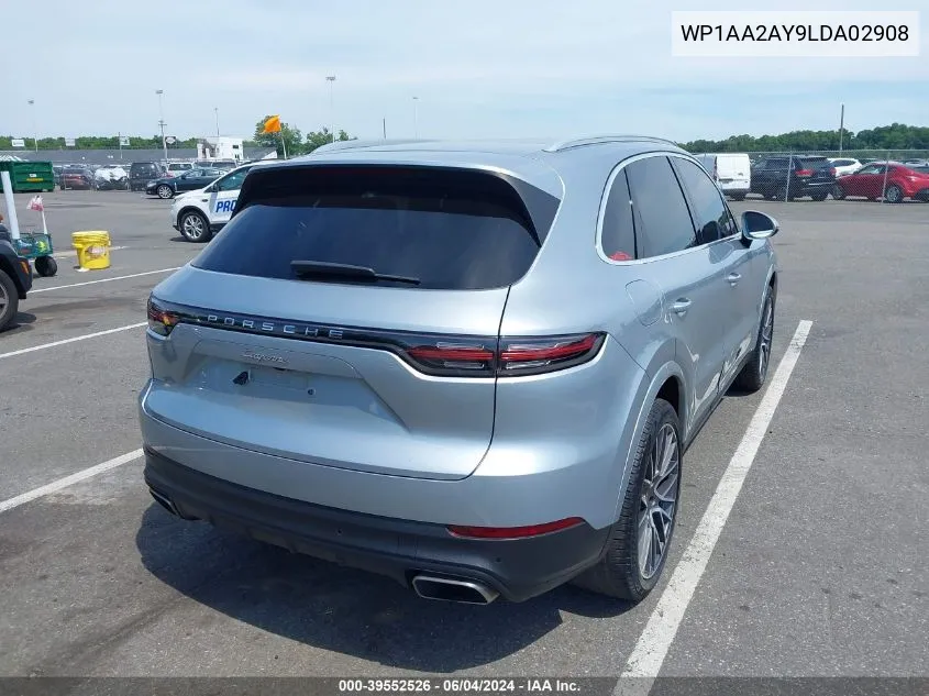 WP1AA2AY9LDA02908 2020 Porsche Cayenne