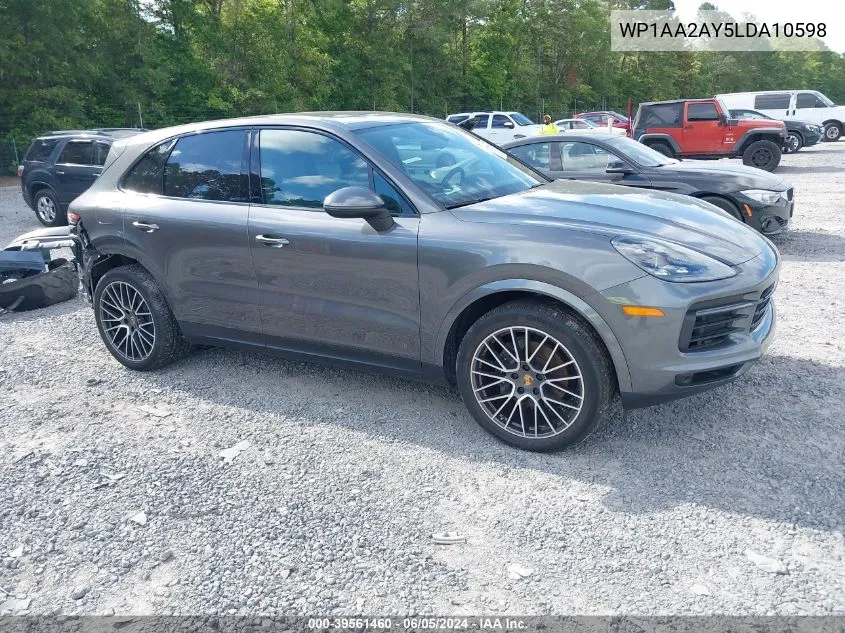 2020 Porsche Cayenne VIN: WP1AA2AY5LDA10598 Lot: 39561460