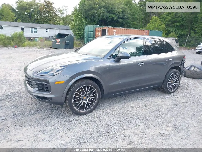 2020 Porsche Cayenne VIN: WP1AA2AY5LDA10598 Lot: 39561460