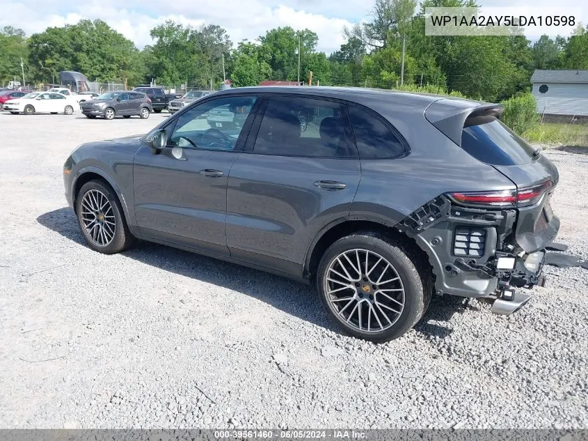 WP1AA2AY5LDA10598 2020 Porsche Cayenne