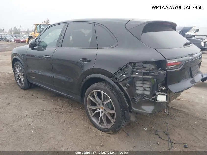 WP1AA2AY0LDA07950 2020 Porsche Cayenne