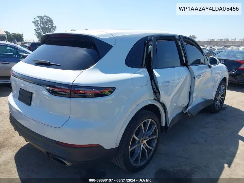 2020 Porsche Cayenne VIN: WP1AA2AY4LDA05456 Lot: 39690197