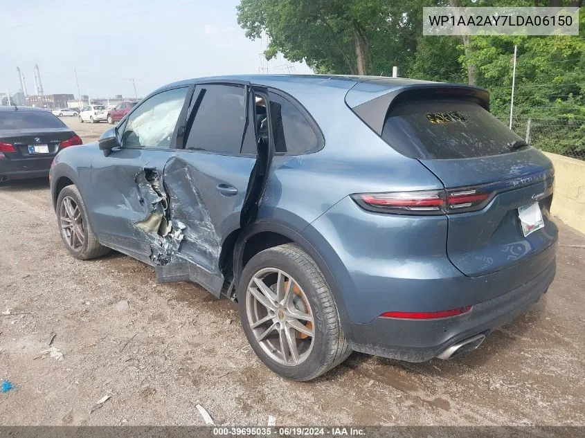 2020 Porsche Cayenne VIN: WP1AA2AY7LDA06150 Lot: 39695035