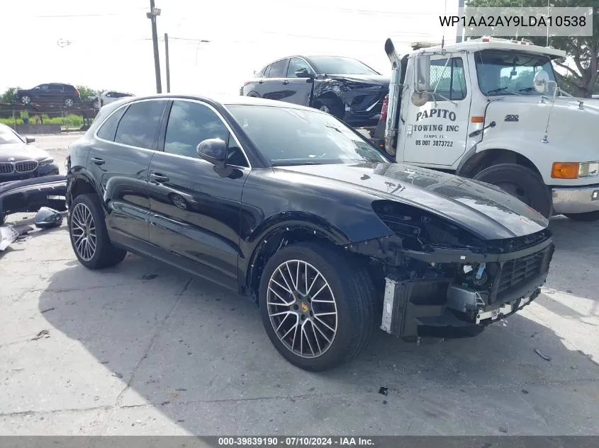 WP1AA2AY9LDA10538 2020 Porsche Cayenne