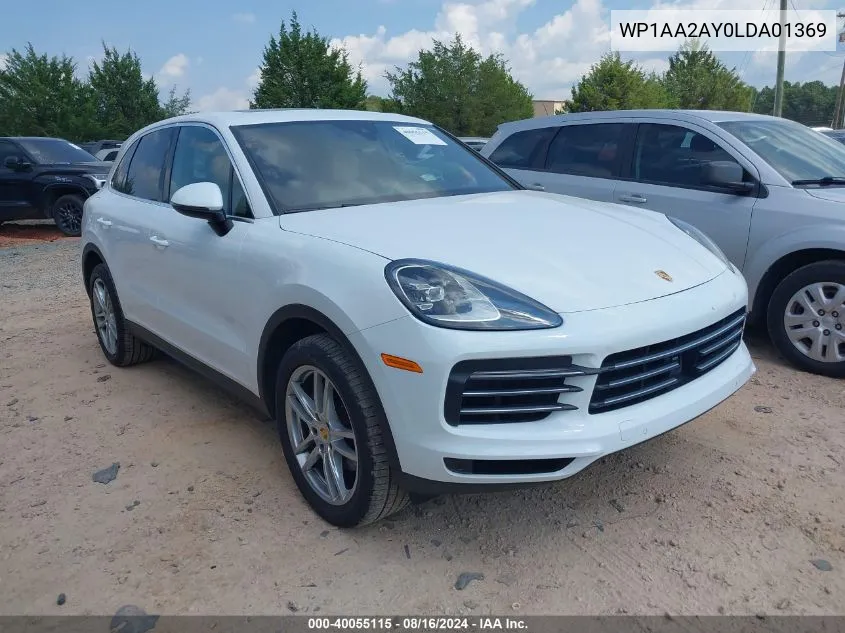 WP1AA2AY0LDA01369 2020 Porsche Cayenne