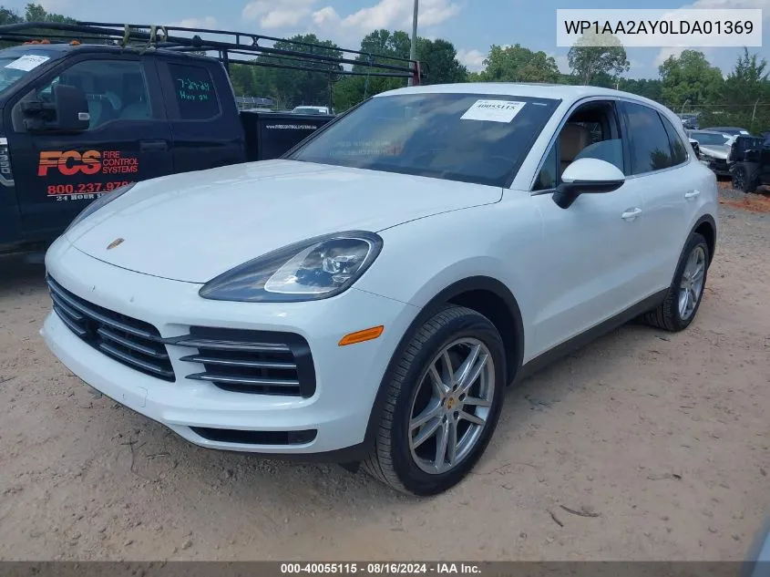 2020 Porsche Cayenne VIN: WP1AA2AY0LDA01369 Lot: 40055115