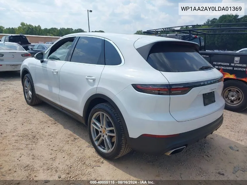 2020 Porsche Cayenne VIN: WP1AA2AY0LDA01369 Lot: 40055115