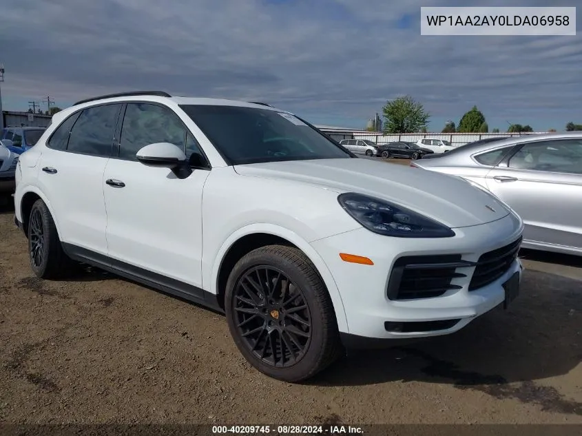 WP1AA2AY0LDA06958 2020 Porsche Cayenne