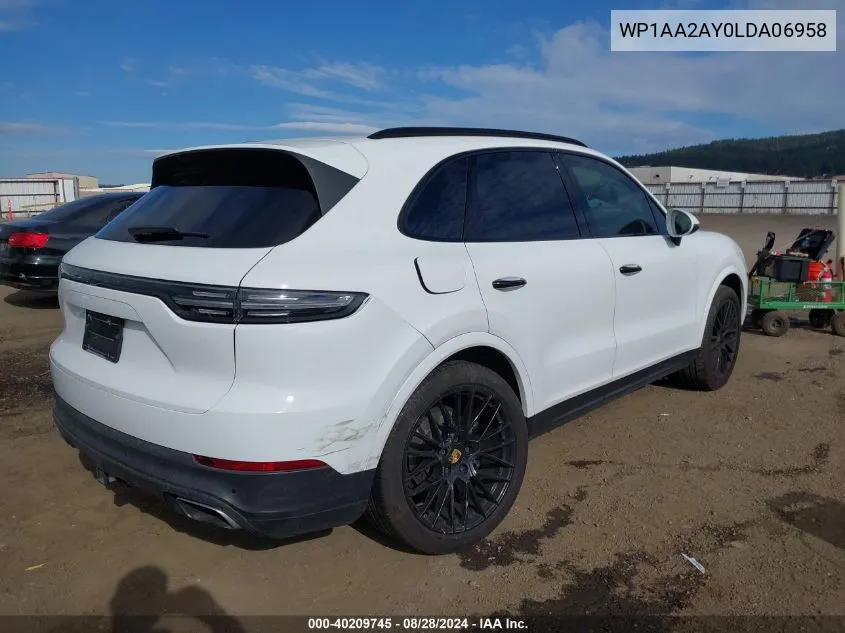 WP1AA2AY0LDA06958 2020 Porsche Cayenne