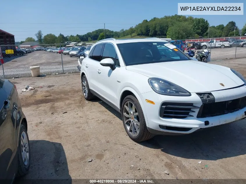 WP1AE2AYXLDA22234 2020 Porsche Cayenne E-Hybrid