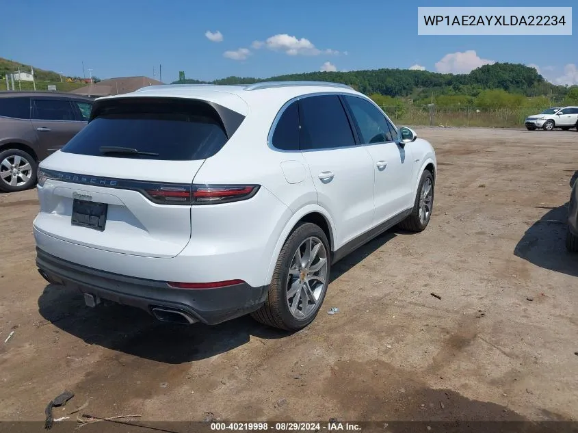 WP1AE2AYXLDA22234 2020 Porsche Cayenne E-Hybrid