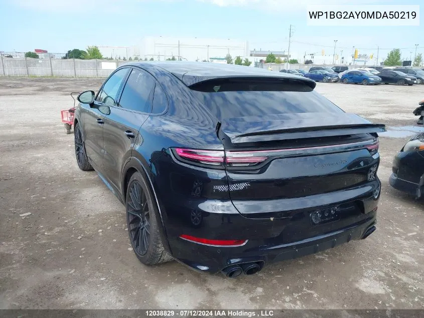 WP1BG2AY0MDA50219 2021 Porsche Cayenne