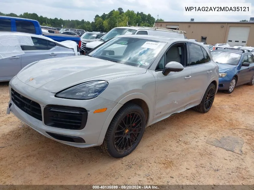 WP1AG2AY2MDA35121 2021 Porsche Cayenne Gts